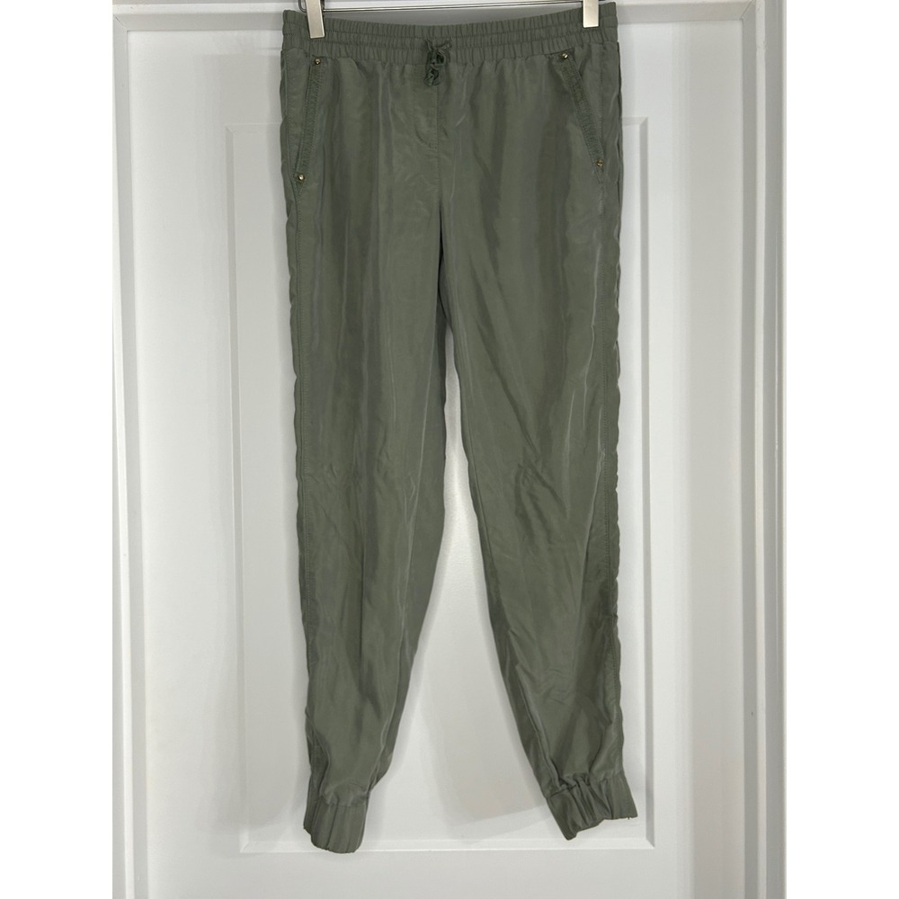 White House Black‎ Market Sage Green Jogger Pants XS Regular Elastic Waist Modal